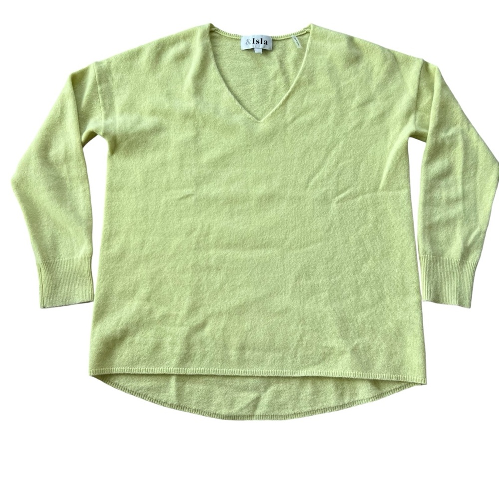 Cashmere & Isla Sweater Sz S Pullover V Neck